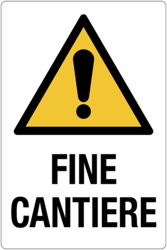 Cartello segnaletico fine - cartello, segnaletico-