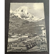Cartolina Cervinia-Breuil - La Stazione delle Autolinee