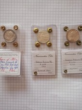 vittorio emanuele 3 fdc 5 Lire Aquilotto 1926 R 1930  1 Lire Quadriga Tt Argento