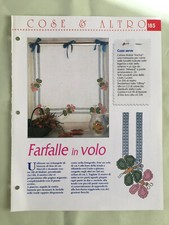 Schema punto croce Ricamo Farfalle in volo tenda tende farfalla