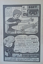 Pubblicità Advertising Italian Clipping 1975 EDITOYS SOFT GIOCO MINIPONG