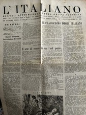 LEO LONGANESI L'ITALIANO RIVISTA SETTIMANALE DELLA GENTE FASCISTA  N. 4 1926 .