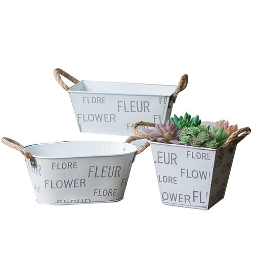 Pezzi cesto vaso fioriera - 3,
