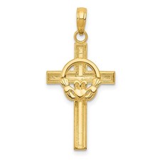 Ciondolo croce claddagh - ciondolo, in