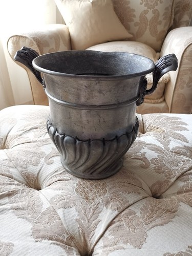 Vaso cachepot peltro - vaso, antico