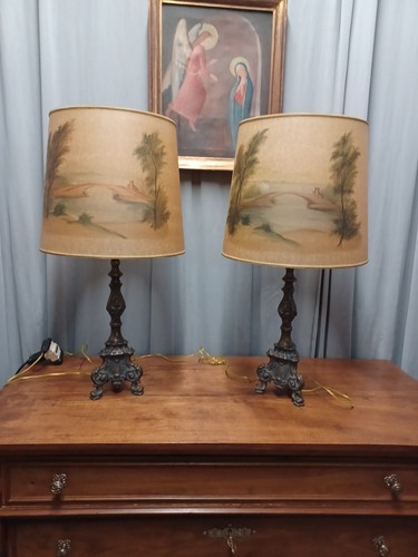 Coppia candelieri lampade - candelieri, in