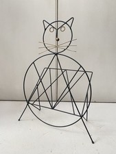 ? Raro Portariviste A Forma Di Gatto - Vintage Design Anni ‘50