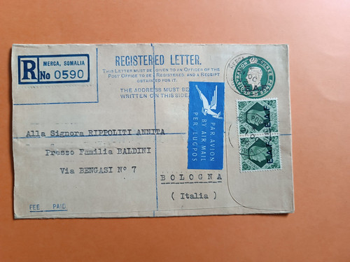 Somalia registered letter - somalia,