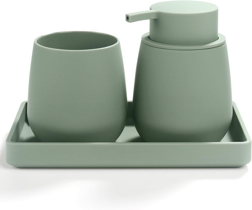 Set bagno verde dispenser - set,