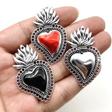 Sacred heart shaped - heart, zinc