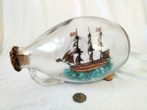 Vintage ship bottle - vintage,