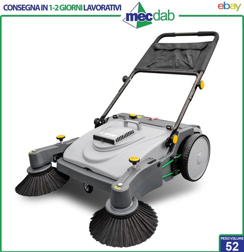 Spazzatrice manuale con vano - con,