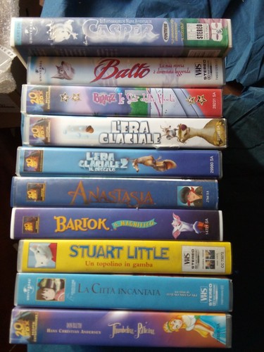 Vhs videocassette cartoni - 10,