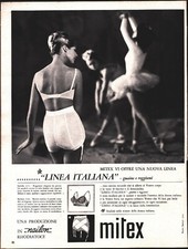Mitex, guaine e reggiseni. Advertising  1962
