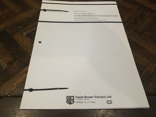 Trattore david brown - trattore, manuale