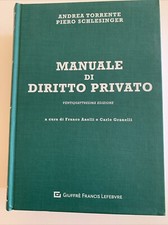 Manuale Di Diritto Privato  Andrea Torrente Piero Schlesinger