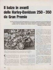 advertising Pubblicità-MOTO HARLEY DAVIDSON 250-350 MOTOGP  1973 MOTOPSORT EPOCA