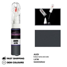PER AUDI NANOGRAU LX7M Ritocco Penna Vernice Brush Fix Kit Set Scratch Chip