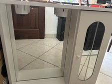 Specchiera bagno con anta destra con specchio e luce LED