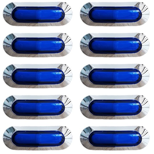 Luci ingombro led blu barca - 4x,