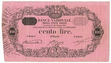 100 LIRE BANCA NAZIONALE NEGLI