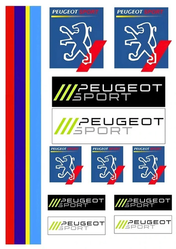 12x stickers vinyle peugeot - 12x,