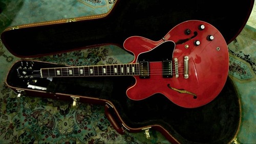 Gibson 335 red - red, case