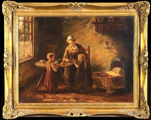 Dipinto olio tedesco - ad,