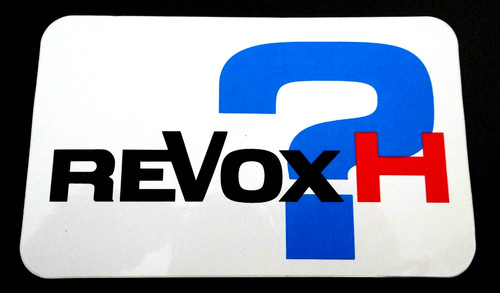 Adesivo pubblicitario revox - adesivo,