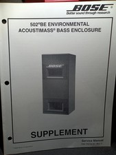 BOSE 502 BE Altoparlanti Manuale di servizio Originale