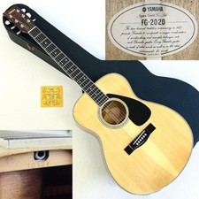 Chitarra Acustica YAMAHA FG-202D Beige Label Japan Vintage anni 80 Made...