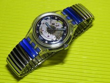 AUTOMATIC Swatch RED FORWARD con cinturino in pile - automatico - NUOVO ma SENZA scatola