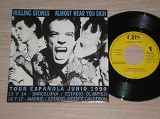 ROLLING STONES - ALMOST HEAR YOU SIGH - RARO 45 GIRI 7" PROMO TOUR 1990 SPAIN