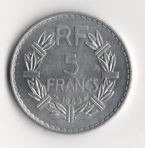 Francs 1949 monnaie france - 5,