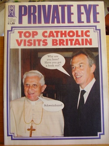 Private eye satirical humour - private,