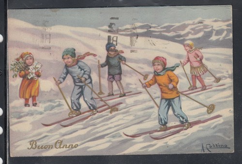 Cartolina augurale buon anno - augurale,