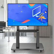 XXXL Supporto TV Rollbar Supporto TV Altezza Regolabile Carrello Tavolo TV 32-100"