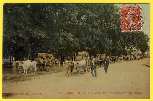 Cpa libourne allée souchet - cpa,