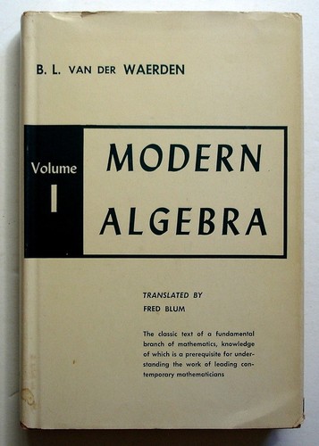 Modern algebra volume 1953 - modern, i,
