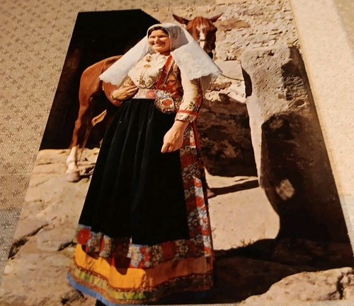 Cartolina costume sardo - cartolina,