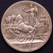 Italia lire 1910 vittorio - italia, 2