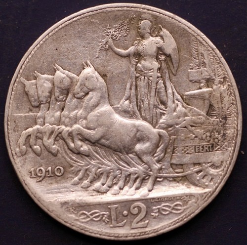 Italy lire 1910 vittorio - italy, 2