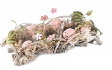 PASQUA PORTACANDELE IN LEGNO