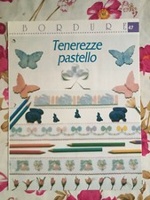 Schema punto croce Ricamo Bordure Tenerezze pastello coniglio fiore fiocco