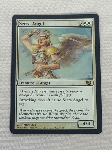 Mtg foil serra angel - angel, 8°