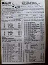Listino Prezzi RIVAROSSI 1980 Treni + Auto 1:8 + cannoni Pocher - ITA -  [TR.25]