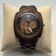 GreenTime ZW049B Legno Sandalo, wood watch