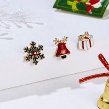  9 pezzi delicati elementi natalizi set tiralatte in lega spille kit spille