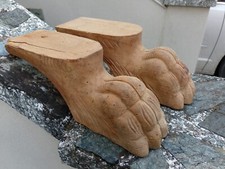 Piedi Zampa Di Leone In Legno