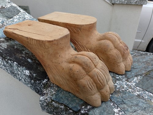 Piedi zampa leone legno - piedi,